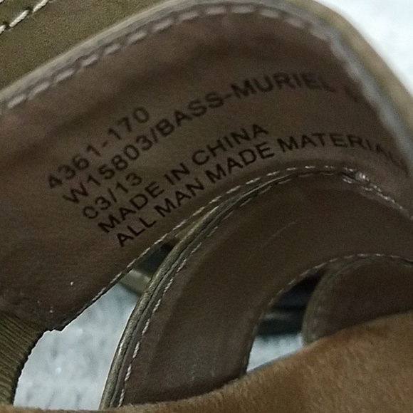 𝅺GH bass & Co sandels Muriel 5.5M taupe heel - Picture 3 of 8